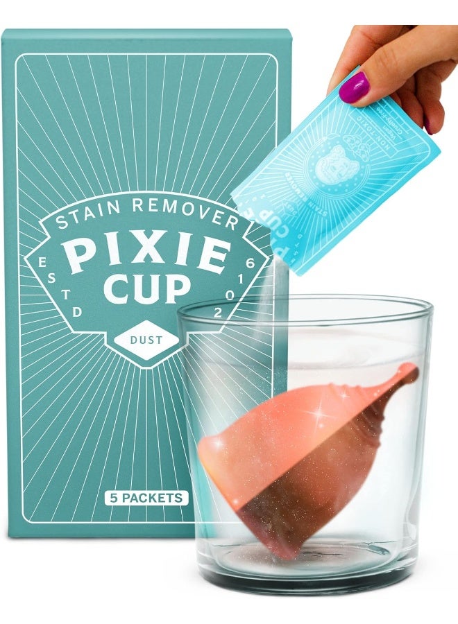 Pixie Cup Menstrual Stain Remover Wash - The Only Sterilizer Cleaner That Will Remove Stains On Your Reusable Menstrual Discs & Period Cups - Organic and Natural Ingredients - Image 1